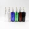 Botella de spray hombro redondo 100ml cosméticos sub-embotellados tapa de aluminio botella de aceite bomba pico de pájaro botella de presión para champú loción