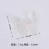 Mariposas de Colores Neón Volando Alrededor, Accesorios Creativos Hechos a Mano para Joyería DIY, Pequeños Accesorios de Resina de Pegamento Crema, Materiales para Hebillas de Zapatos al por Mayor