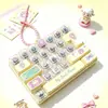 Llavero de teclado mecánico de dibujos animados de Sanrio, colgante de tecla lindo y antiestrés, accesorios para mochila de Kuromi y My Melody