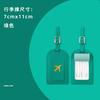 Etiqueta de bagagem para viagem de avião com bronzear em estoque, etiqueta de bolsa grossa de couro PU, conjunto de senha para mala, atacado