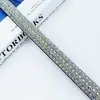 Cuerda de Tira de Vidrio Tubo Redondo de Pedrería Transfronteriza Accesorios para Joyería Accesorios para Ropa Línea de Corbata de Moño Tubo de Pedrería Venta al por Mayor