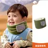 Sombrero Infantil de Bebé de Limón Otoño e Invierno Protección para las Orejas Sombrero Cálido para Niños y Niñas Sombrero Lei Feng de 25 Piezas Set de Tres Piezas Invierno