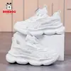 Zapatos Infantiles Bobodou Zapatos Blancos para Niños 2026 Nueva Temporada Primavera y Otoño Malla Transpirable Zapatos para Niños Zapatos Deportivos para Niños