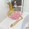 Explosões Transfronteiriças Mini Bolsa Bolsa Pequena Nova Moda Bolsa de Ombro Feminina Totalmente de Diamante Bolsa Transversal de Corrente Celebridade da Internet Vermelha