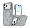 Adecuado para Apple Iphone18Pro Color Brillante Tipo Piel Mate Magnético Funda de Teléfono Samsung S26Fe Soporte Anti-Caída Cubierta