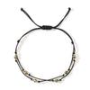 Explosiones de alta sensibilidad pulsera de cristal de doble anillo Europa y Estados Unidos fresco simple cuerda tejida joyería regalo para amantes pulsera venta al por mayor