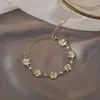 Collar Pulsera Flor de Margarita Dulce y Fresca Coreana Elegante Simple Nicho Sentido del Diseño Cadena Corta Clavícula Accesorios