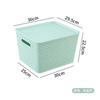 Cesta de almacenamiento tejida de plástico marco para juguetes libros escritorio de jardín de infantes caja de almacenamiento para snacks caja de almacenamiento para ropa