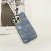 Funda para Teléfono Móvil Apple 17Pro Patrón de Mezclilla Clásico 15Pro Medio Paquete 16Promax Moda 16E Funda Dura