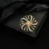 Broche vintage cravejado de diamantes atacado temperamento all-match laço liga corsage feminino anti-luz acessórios de vestuário pino joia