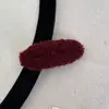 Presilha de Cabelo Fofa Estilo Francês de Pelúcia Quadrada BB Clip Fio de Tricô Colorida Grampo de Cabelo Grampo de Franja Acessório de Cabelo