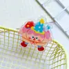 Nuevos clips de postre de acrílico de dibujos animados, clips para agenda, clips para libros de estudiantes, decoración de hojas de examen, lindos sujetadores para fotos y documentos