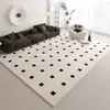 Alfombra de Velour de Cristal Color Crema para Sala de Estar, Dormitorio, Tienda Completa, Alfombra para Mesa de Café, Hogar, Absorbente de Agua, Resistente a la Suciedad, Antideslizante, Generación de una Pieza