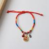 Pulseras de Cuerda de Colores del Festival del Bote del Dragón, Adornos de Zongzi de Dibujos Animados Hechos a Mano, Bolsitas de Cuerda Roja del Festival del Bote del Dragón, Venta de Liquidación
