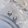 Rede Vermelha novo doce legal garota popular irregular amor zircônia arte de unha em forma de coração joia decorações de unha com diamante atacado