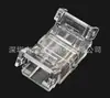 Conector sem Solda para Fita de LED Cob 8mm Conector de Fita de Luz Mini Fivela de Cristal Transparente Sem Sombreamento