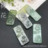 Colgante de Jade Xiu 23x52mm Colgante Natural de Jade Xiu Flor de Loto Broche Estilo Antiguo para Manualidades Colgante Accesorio