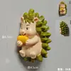 Novo desenho animado paródia fruta criativo tridimensional resina magnético geladeira lembranças de viagem vendas diretas da fábrica