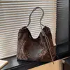 Bolso tote transfronterizo de estampado de leopardo vintage para mujer, de gran capacidad, bolso de hombro moderno y versátil, bolso de mano simple y elegante para ir al trabajo