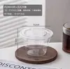 Taza de Café Vaso Desechable Taza de Té con Leche Lote con Tapa con Pajita Espesado Transparente Jugo con Vaso para Empaque