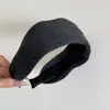 Faixa de Cabeça de Lã de Luxo Leve Estilo Old Money Coreano, Faixa de Cabeça da Moda para Saída, Redutora de Idade, Acessórios de Cabelo para Celebridades da Internet
