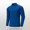 Camiseta Esportiva de Secagem Rápida com Gola Alta e Manga Longa para Homens Respirável Casual Fitness Corrida Top para Uso Externo Cor Sólida Roupas com Sensação de Gelo