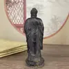 Estatua de Buda Shakyamuni de Cobre Estilo Antiguo, Buda Vajra de Aleación de Cobre Decoración del Hogar Mini Loto Estatua Pequeña de Buda, Adorno de Bolsillo