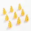 Acessórios Lu Gufa Banhados a Cobre Dourado Pulseira Colar DIY Pingente de Cabacinha Boca Reta Sólida Venda por Atacado