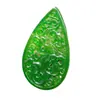 Colgante de Jade Verde Ruyi Colgante Hueco Roca de Cuarzo Colgante de Collar de Jade Pendientes de Colgante de Jade Accesorios Colgante