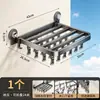 Secador de calcetines plegable con ventosa, tendedero de balcón multi-clip sin taladro, herramienta para secar zapatos y ropa interior