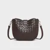 Bolsas 2026 Novas Bolsas Femininas Primavera e Verão Couro Genuíno Bolsa de Ombro Bolsa Transversal Alta Qualidade Moda Executiva Bolsa Trançada