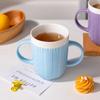 Taza Cerámica Personalizada de Doble Asa, Taza de Hilo Creativa y Original, Taza de Leche, Taza de Café, Hecha por Encargo, Transfronteriza