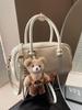 2025 Primavera Nueva Moda Estilo Coreano Bolso de Gran Capacidad Bolso de Hombro Crossbody de Cuero Suave para Mujer Bolso Boston para Viajeros