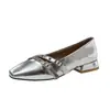 Exquisitos Zapatos de Mujer Mary Jane Estilo Francés para Ballet 2026 Nuevo Modelo de Verano, Adecuados para Combinar con Vestidos, Zapatos Bajos de Piel para el Trabajo