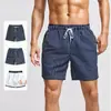 2023 Novos Calções de Banho Masculinos Venda Quente Cuecas Boxer Tamanho Grande Calças de Cinco Pontos Calças para Águas Termais e Praia Shorts Listrados Masculinos