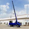 Pequeño Transportador de grúa agrícola de cuatro ruedas grúa de transporte grúa de brazo giratorio de 3 toneladas grúa pórtico grúa telescópica de suelo para sitio de construcción