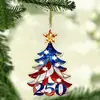 Nuevo producto transfronterizo: Letrero acrílico conmemorativo del 250 aniversario estadounidense, colgante decorativo de campana patriótica del Día de la Independencia