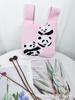 Nova bolsa de tecido voador bolsa de malha feminina saco de balde de lã japonês e coreano estilo All-match Hand-carried Casual Tote Bag Lunch Bag