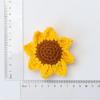Llaveros de Ganchillo con Cara Sonriente y Cabeza de Girasol Terminados Accesorios Suministros para Ramilletes Venta al por Mayor