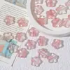 Cuentas de Vidrio para Flores Frescas y Vibrantes con un Diseño Cepillado y Difuminado, Accesorios para Pulseras y Collares de Bricolaje Hechos a Mano, Cuentas Sueltas Estilo Vintage