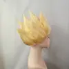 Peluca de Cosplay de Anime Japonés Cabeza de Loto Accesorio para Escenario Multicolor Peluca de Cosplay de Dragon Ball Son Goku