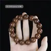 Pulseira de Sândalo Dourado 2.0 Unissex Pulseira Natural de Sândalo Contas de Oração Budistas 108 Contas para Meditação e Lazer Atacado do Fabricante