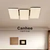 Luminária de Teto Minimalista Estilo Italiano Qiao Yu para Sala de Estar, Moderna e Simples com Sensação de Alto Padrão, Luz Principal Retangular Full-Spectrum de Proteção Ocular para o Hall