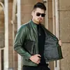 WSH8961A Nueva Chaqueta de Cuero para Hombre con Forro de Borrego, Moderna y Versátil, Estilo Coreano, Casual, Elegante para Otoño e Invierno