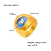 Roda Gigante Ins Estilo Minimalista Coração de Esmalte Colorido Anel Exagerado para Mulheres Aço Titânio Banhado a Ouro 18K Joia que Não Desbota