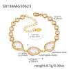 Azucarero Joyería Exquisita Europea y Americana Acero Inoxidable Piedra de Cristal Tobillera Combinación Verano Simple Lujo Ligero Versátil Accesorios para el Pie Venta al por Mayor