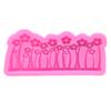 Flor Flor Silicone Flip Açúcar Molde Bolo Chocolate Seco Ritmo Molde Decorativo DIY Ferramentas de Panificação