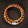 Promoção Quente Monte Tai Madeira de Pessegueiro Antiga Sorte Lotus Lotus 8mm Círculo Duplo Vagem de Lótus Pulseira para Homens e Mulheres Brincadeira Cultural Corda de Mão Fornecimento para Transmissão ao Vivo