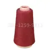 Algodão com pontos poliéster fio tingido cor 32 seção fio colorido vermelho T65R35 cor seda 32s costura à mão
