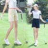 Shorts de Golfe, Calças Retas Femininas, Calças Femininas, Calças Slim de Comprimento Médio, Calças de Golfe, Calças Femininas